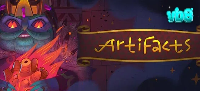 Artifacts স্লট গেমের প্রাচীন থিম এবং গ্রিড ইন্টারফেসের একটি দৃশ্য।
